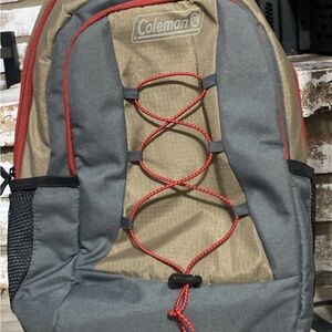 Coleman Red and Gray Men's Backpack cooler